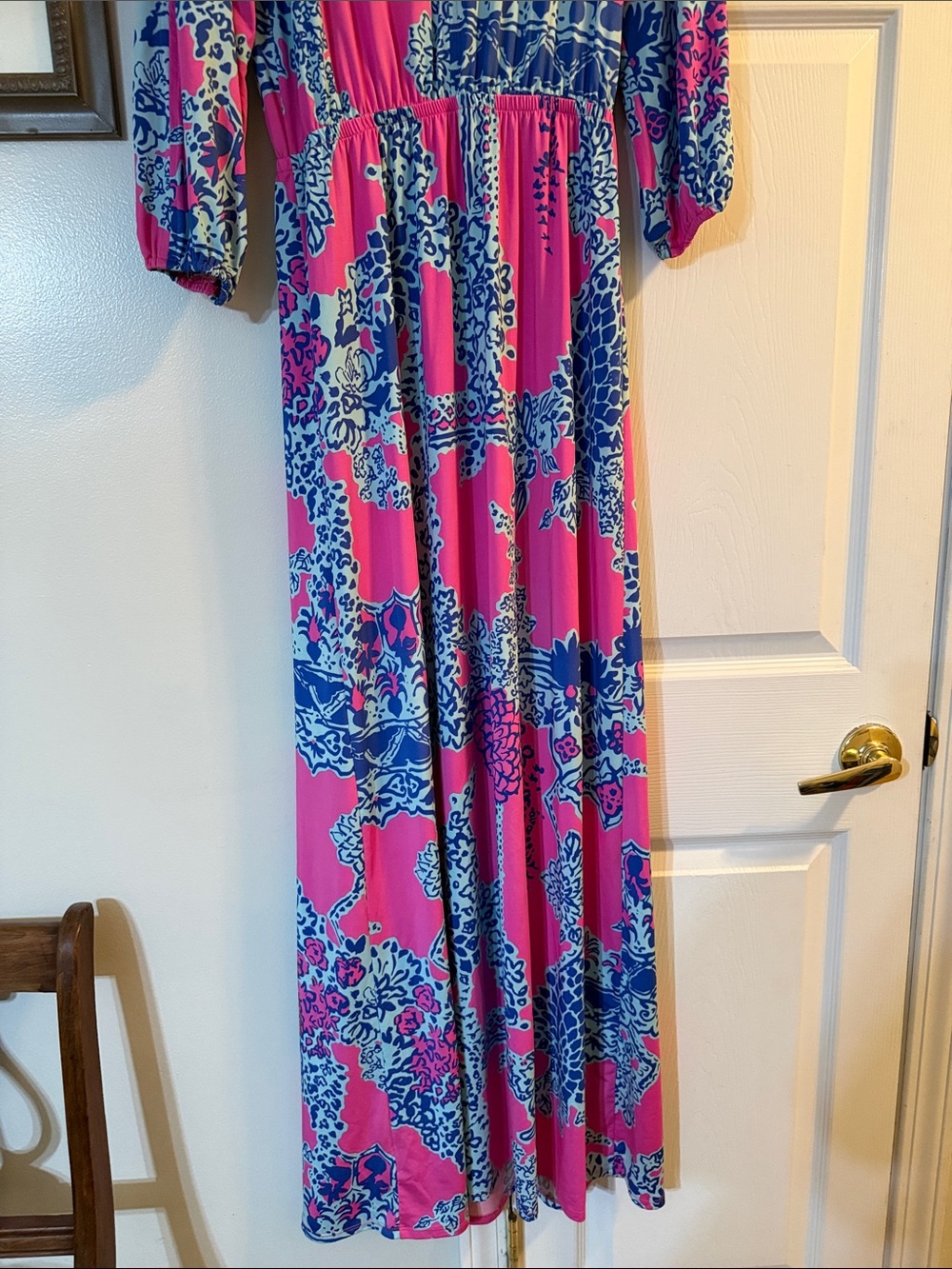 Lilly Pulitzer Ashlynn maxi dress in the "Pop on the Square" print - Picture 10 of 10